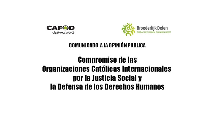 Compromiso de las organizaciones Católicas Internacionales