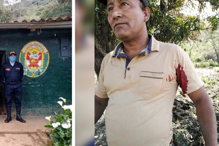 Ante intento de asesinato a Ismael Acha, opositor a Río Blanco, la PNP y Fiscalía aún no actúan.