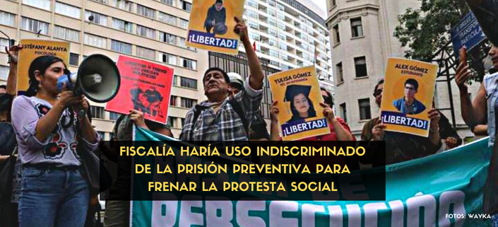 Dictan prisión preventiva a dirigentes de las marchas del perú