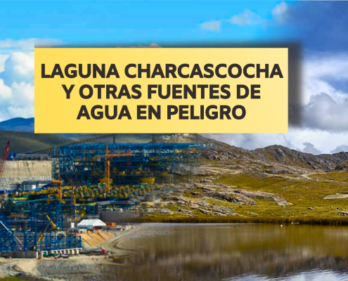 Laguna Charcascocha y otras fuentes de agua en peligro